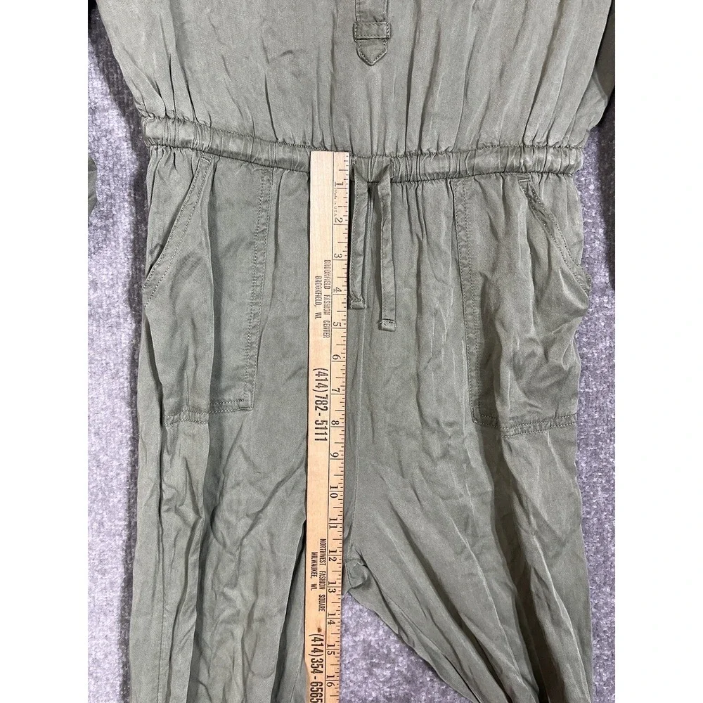 Old Navy Long Sleeve‎ Jogger Leg Utility Jumpsuit Girls Size XL 14 Green Pockets